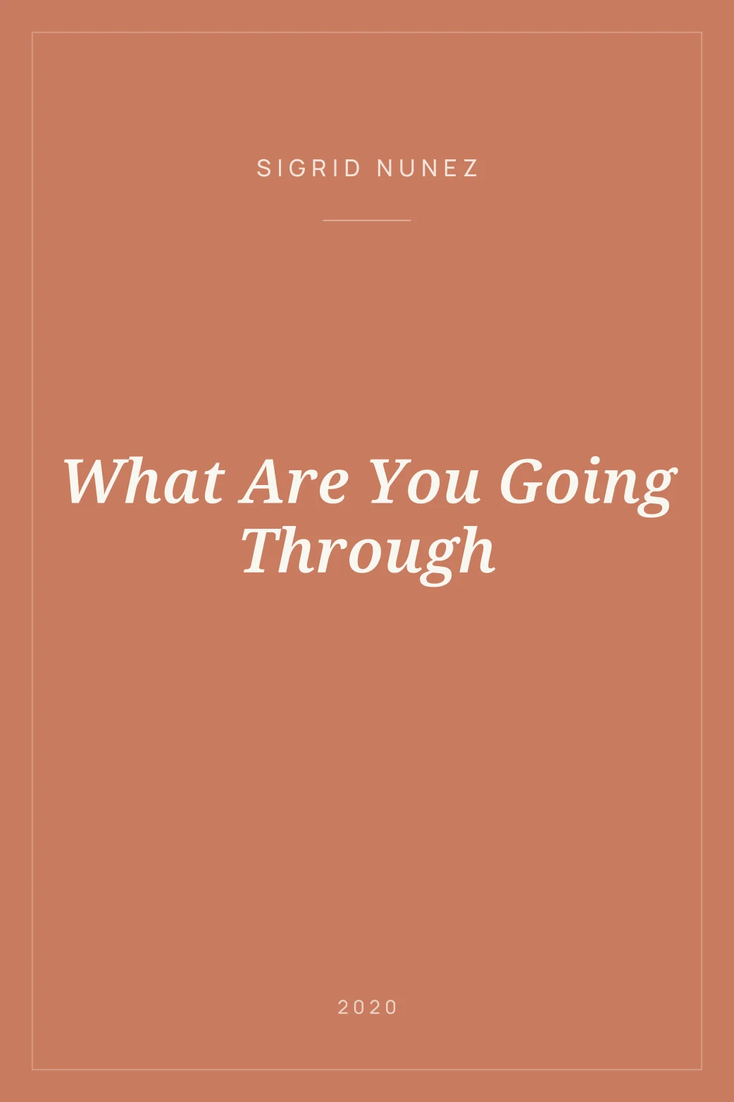 Portada de What Are You Going Through