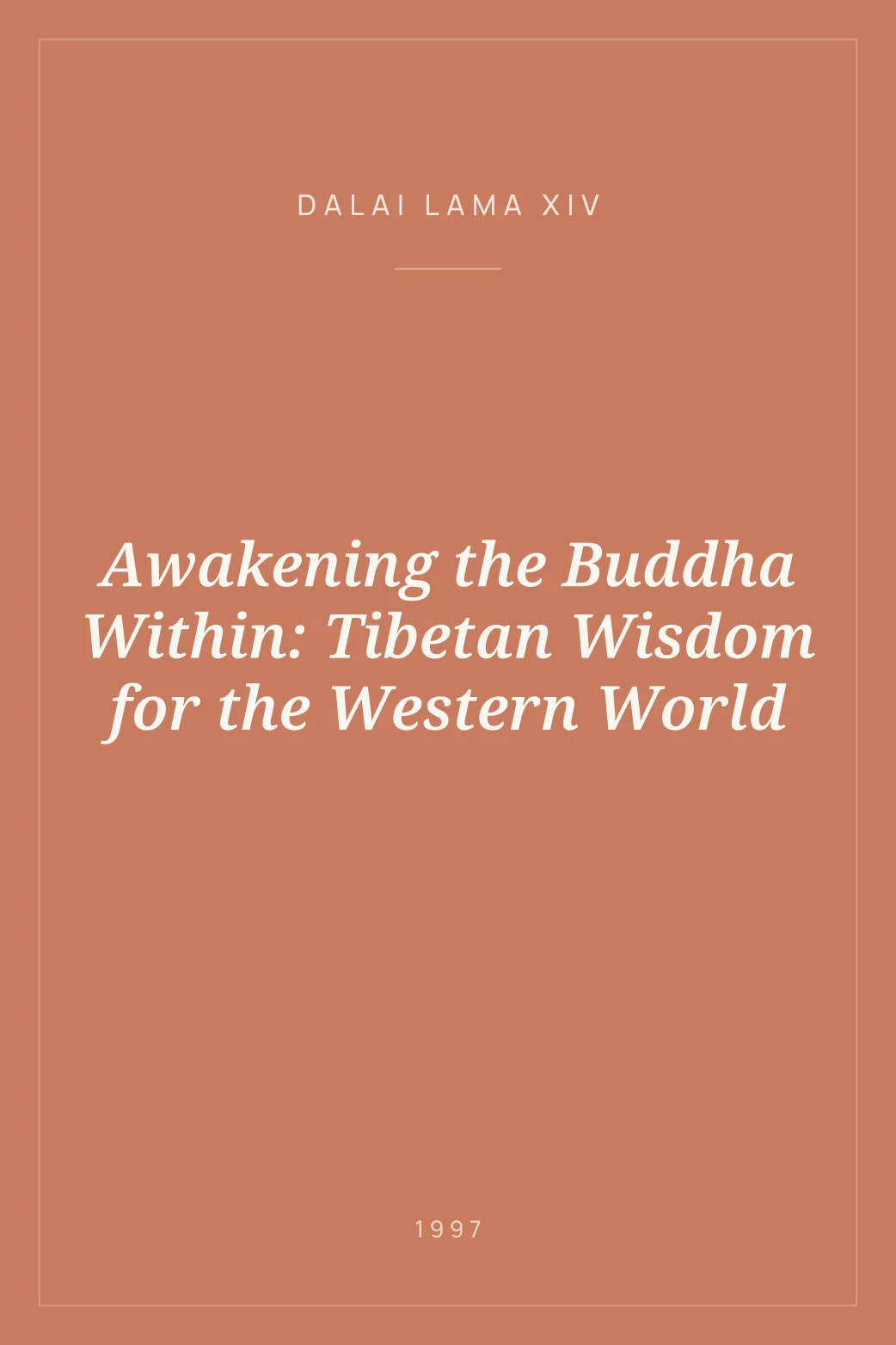 Portada de Awakening the Buddha Within: Tibetan Wisdom for the Western World