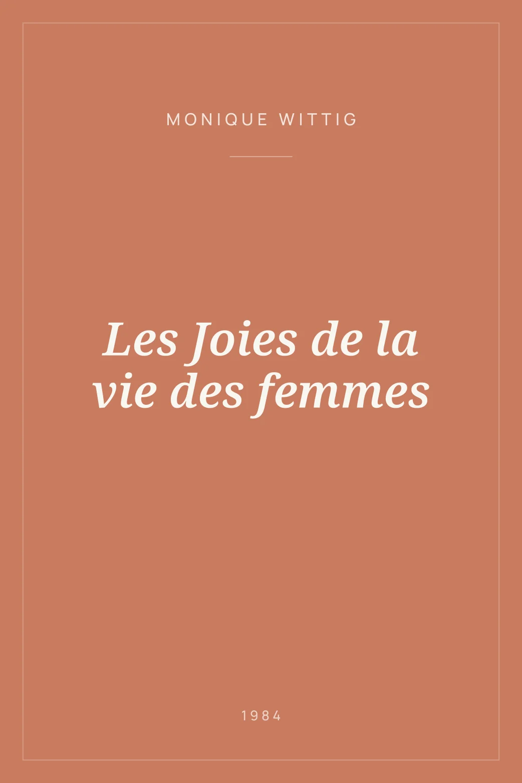 Portada de Les Joies de la vie des femmes