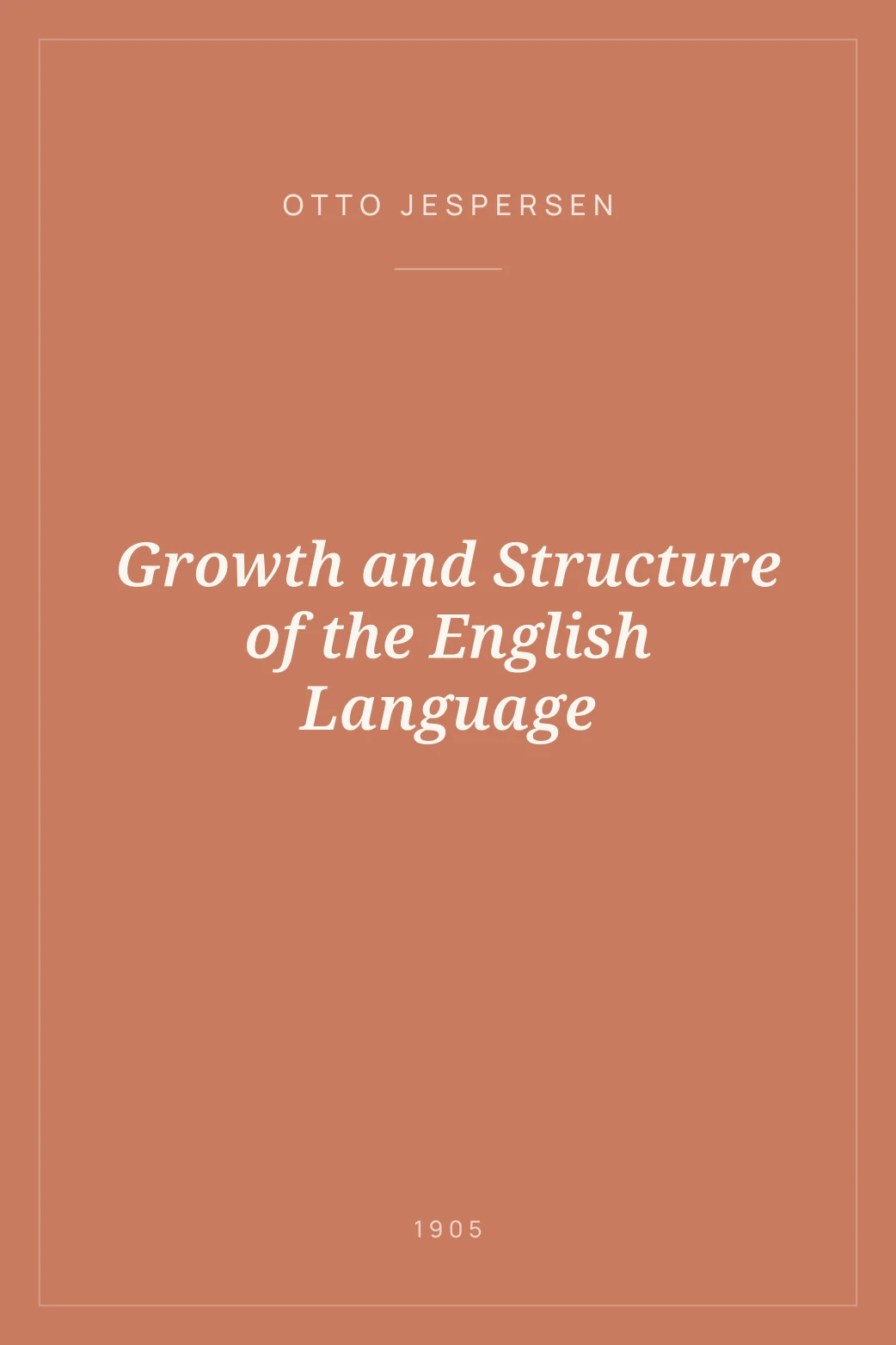 Portada de Growth and Structure of the English Language