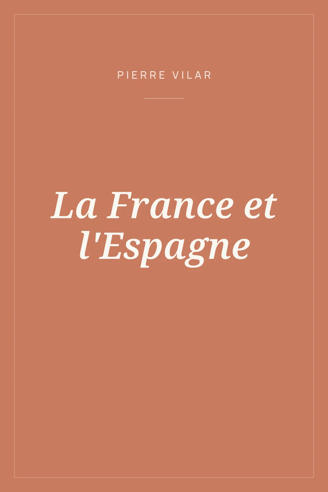 Portada de La France et l'Espagne