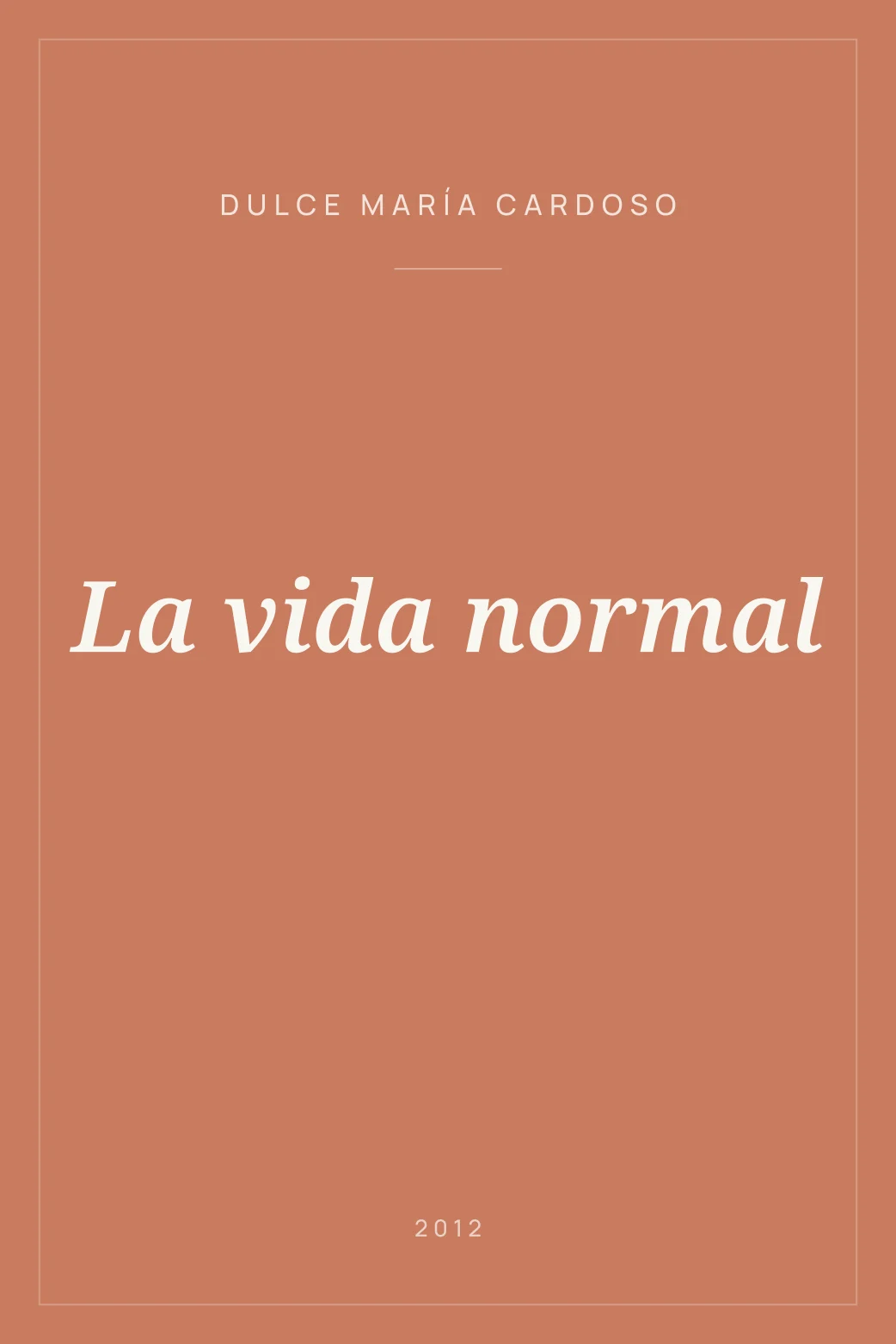 Portada de La vida normal