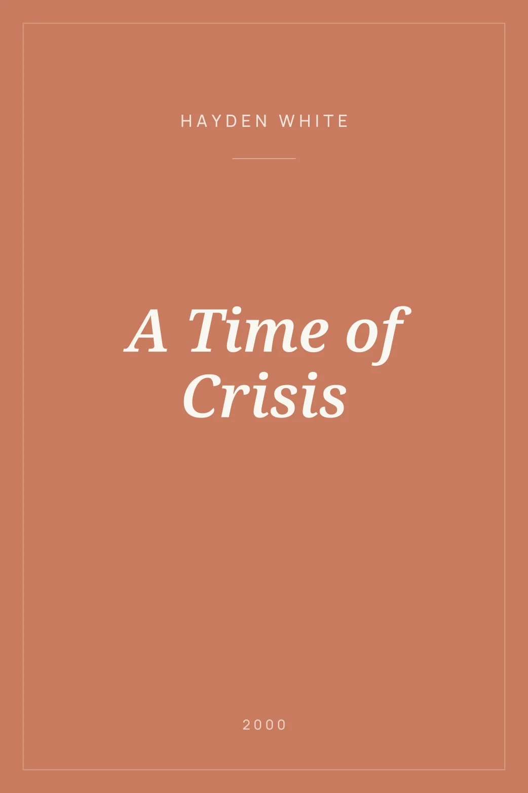 Portada de A Time of Crisis