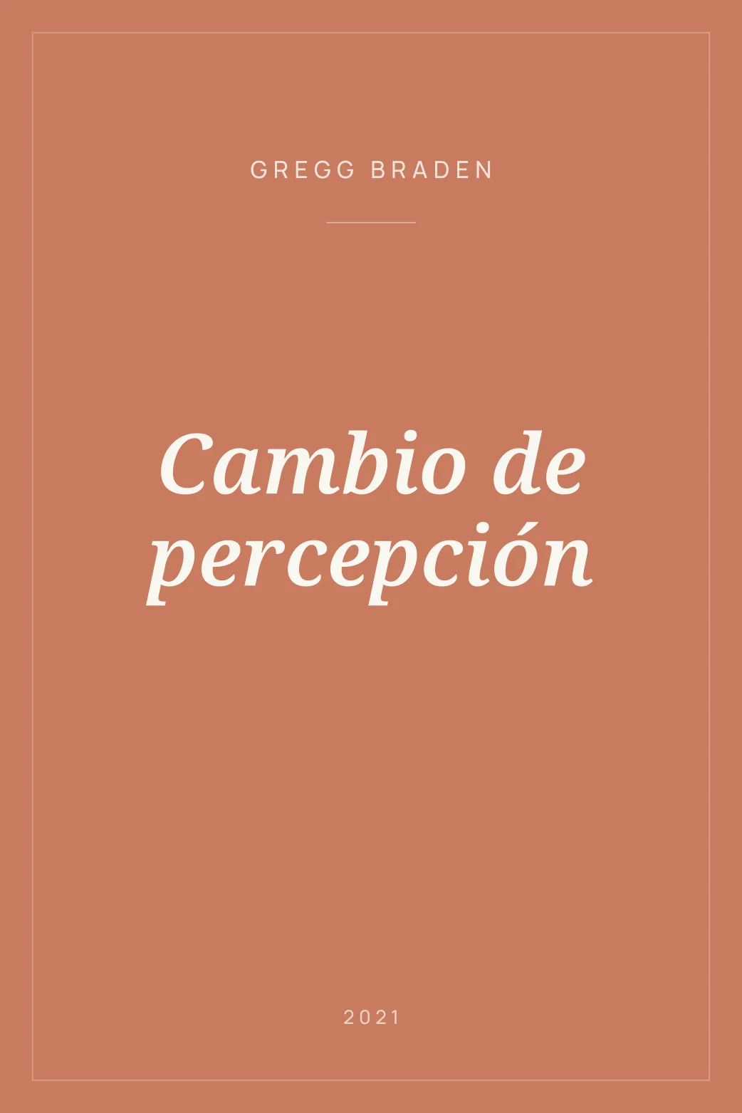 Portada de Cambio de percepción