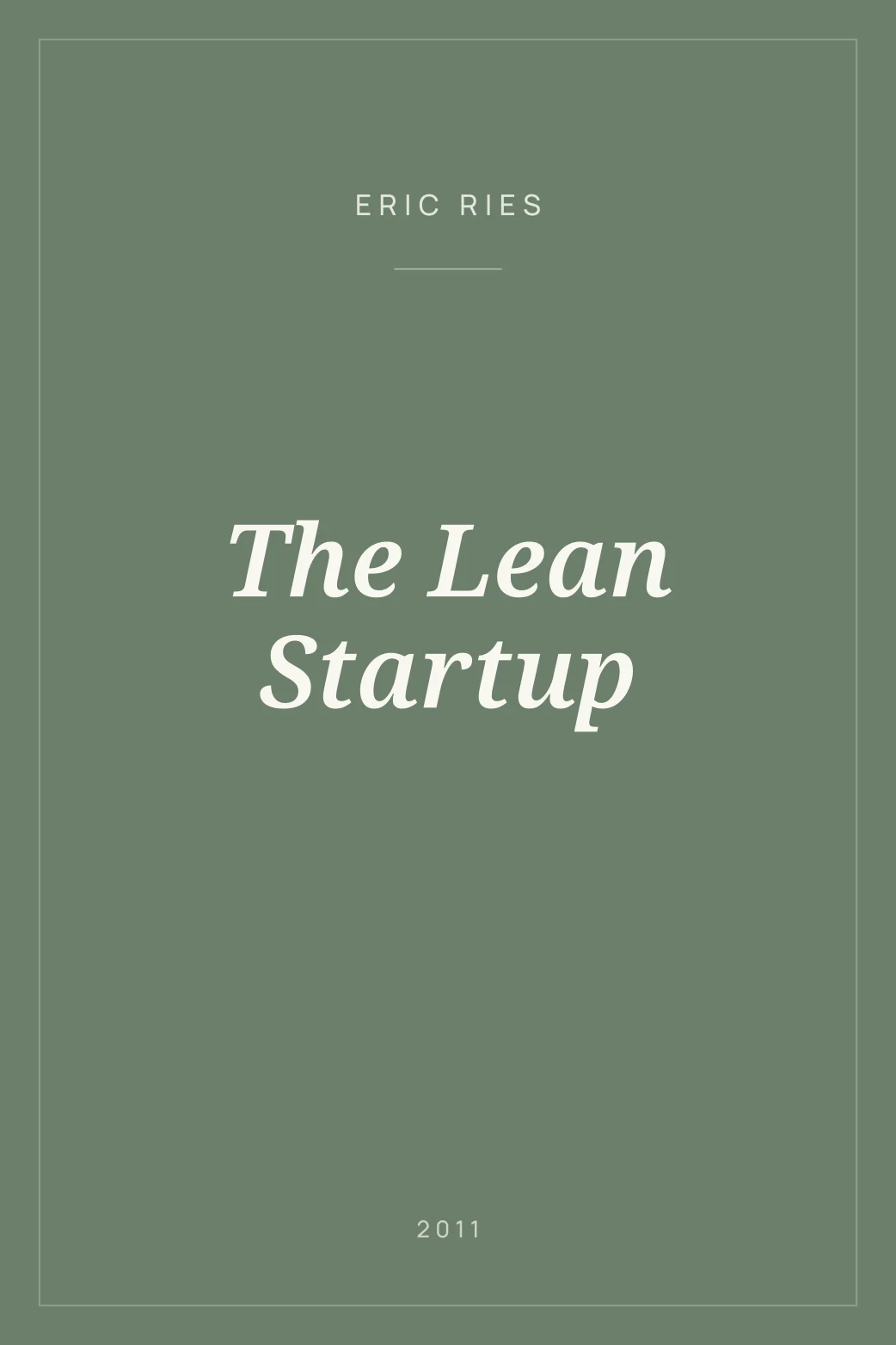 Portada de The Lean Startup