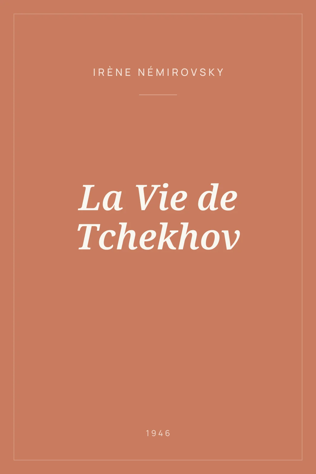 Portada de La Vie de Tchekhov