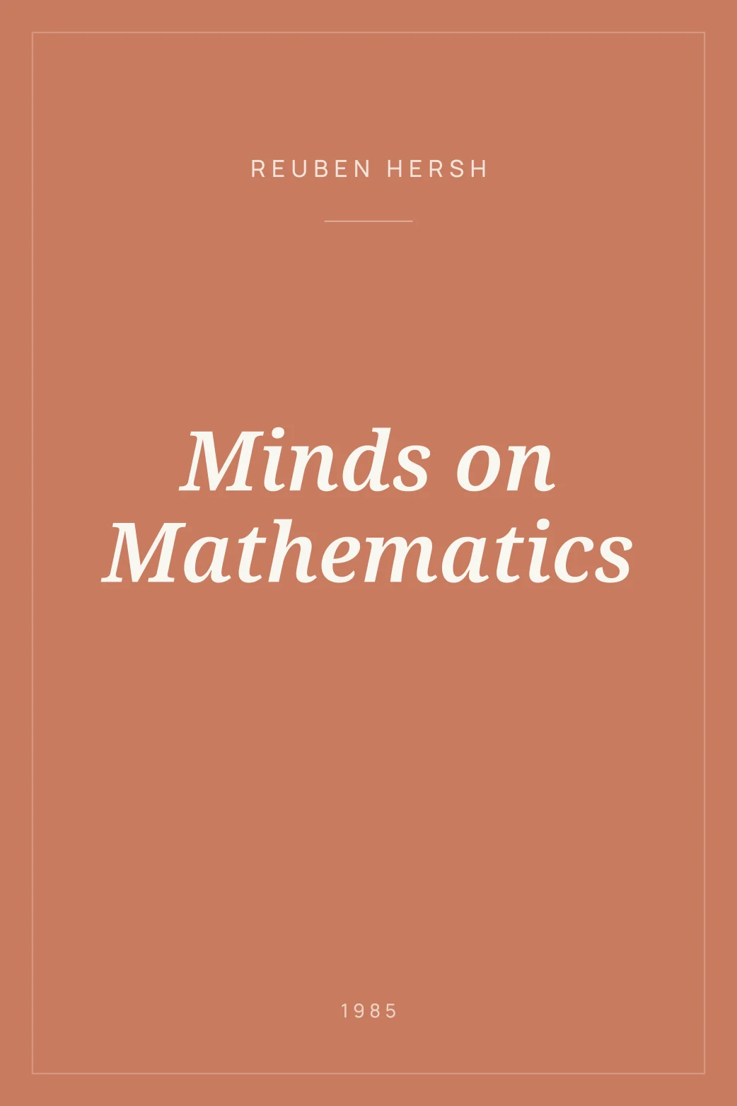 Portada de Minds on Mathematics