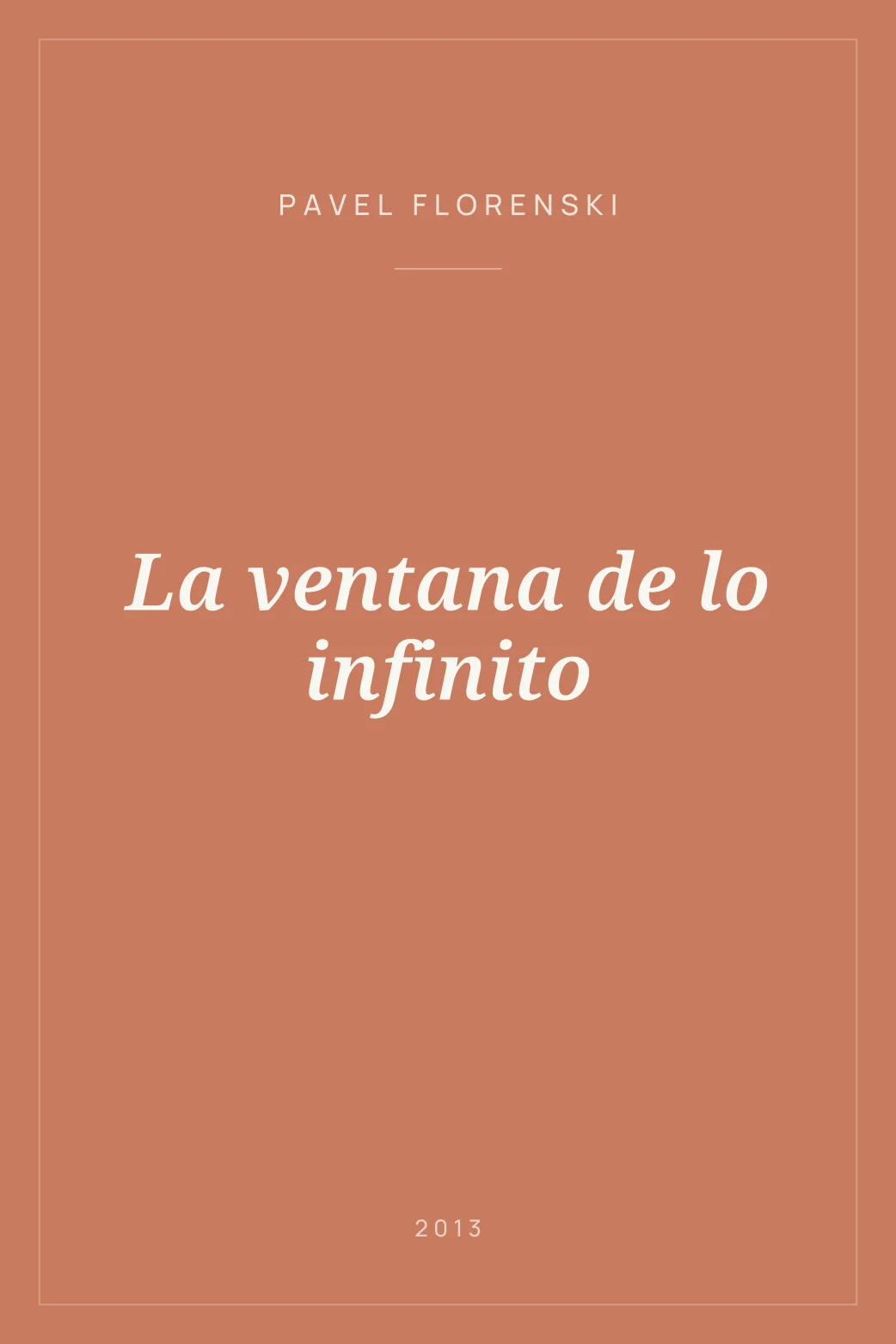 Portada de La ventana de lo infinito