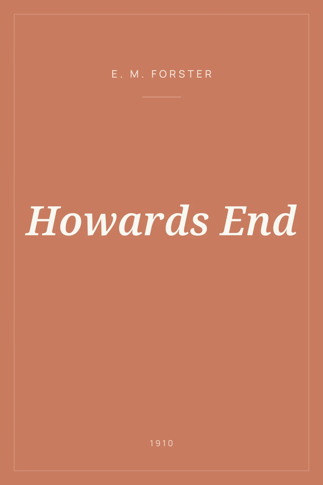 Portada de Howards End