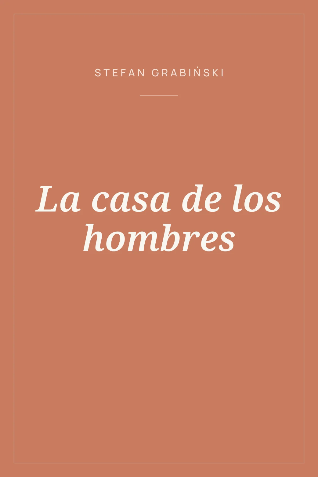Portada de La casa de los hombres