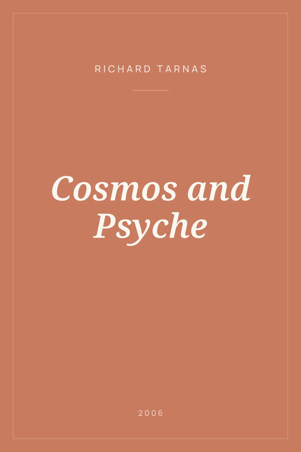 Portada de Cosmos and Psyche
