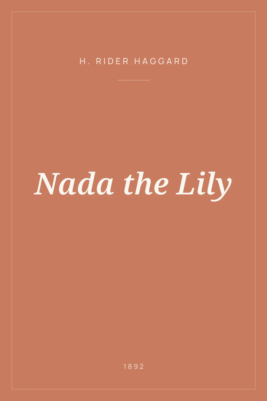 Portada de Nada the Lily