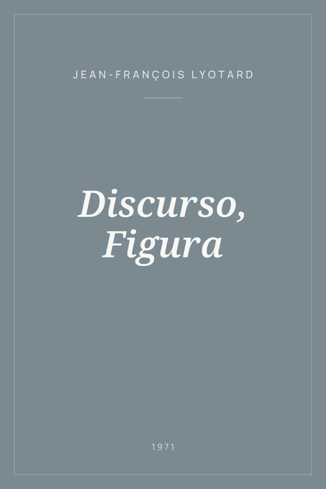 Portada de Discurso, Figura