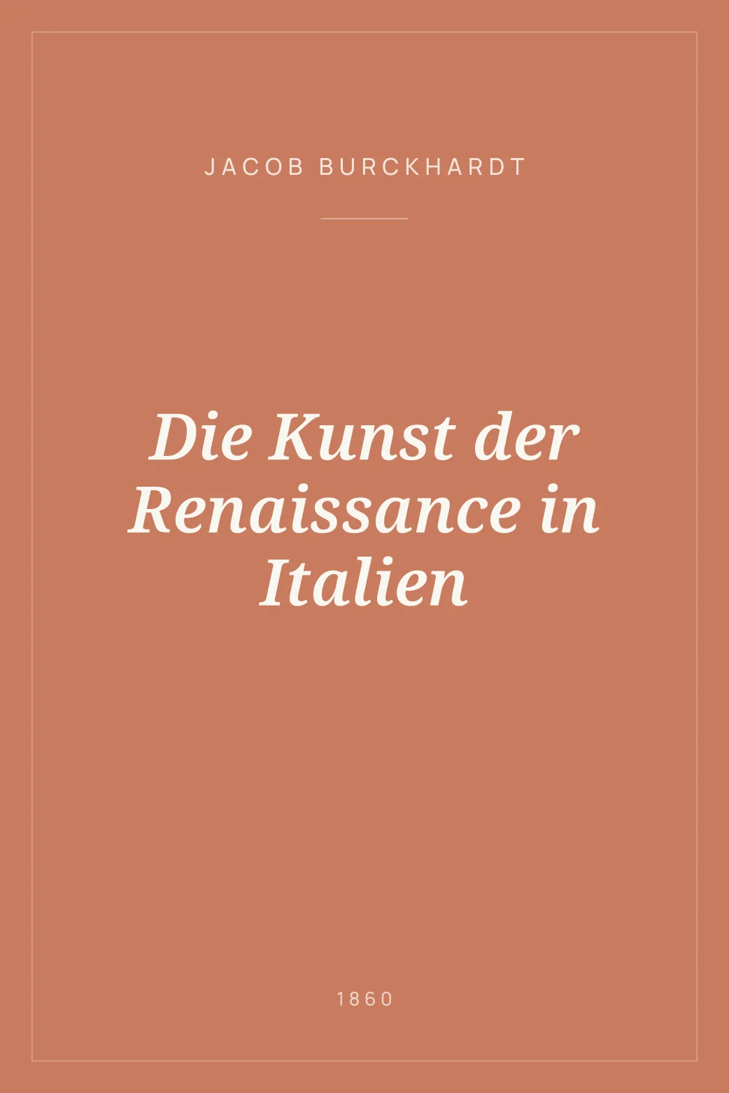 Portada de Die Kunst der Renaissance in Italien