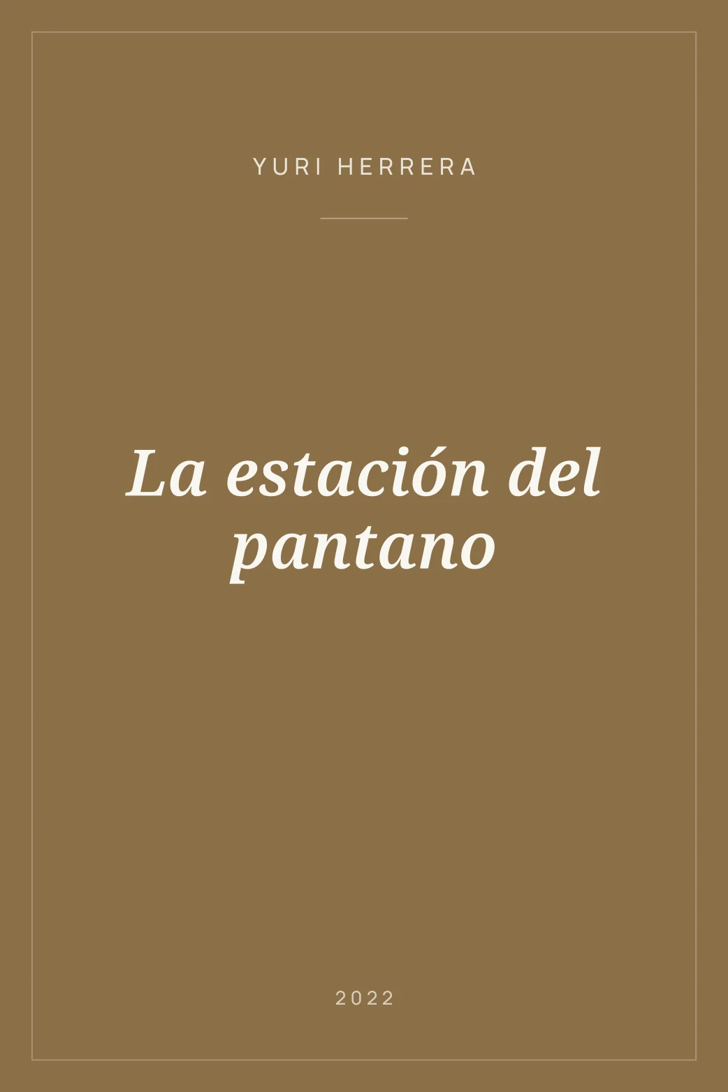 Portada de La estación del pantano