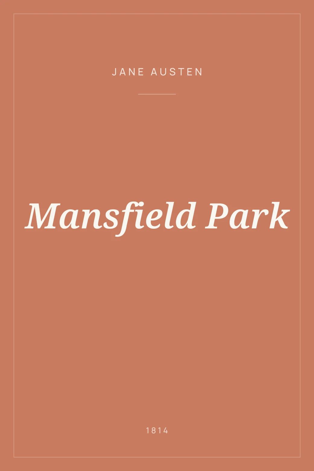 Portada de Mansfield Park