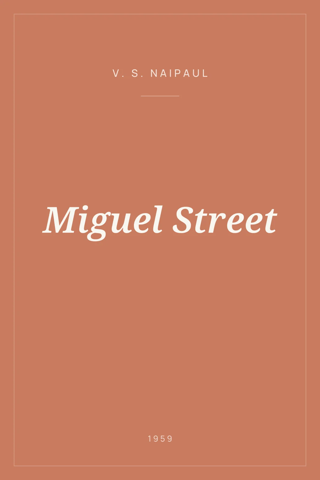 Portada de Miguel Street
