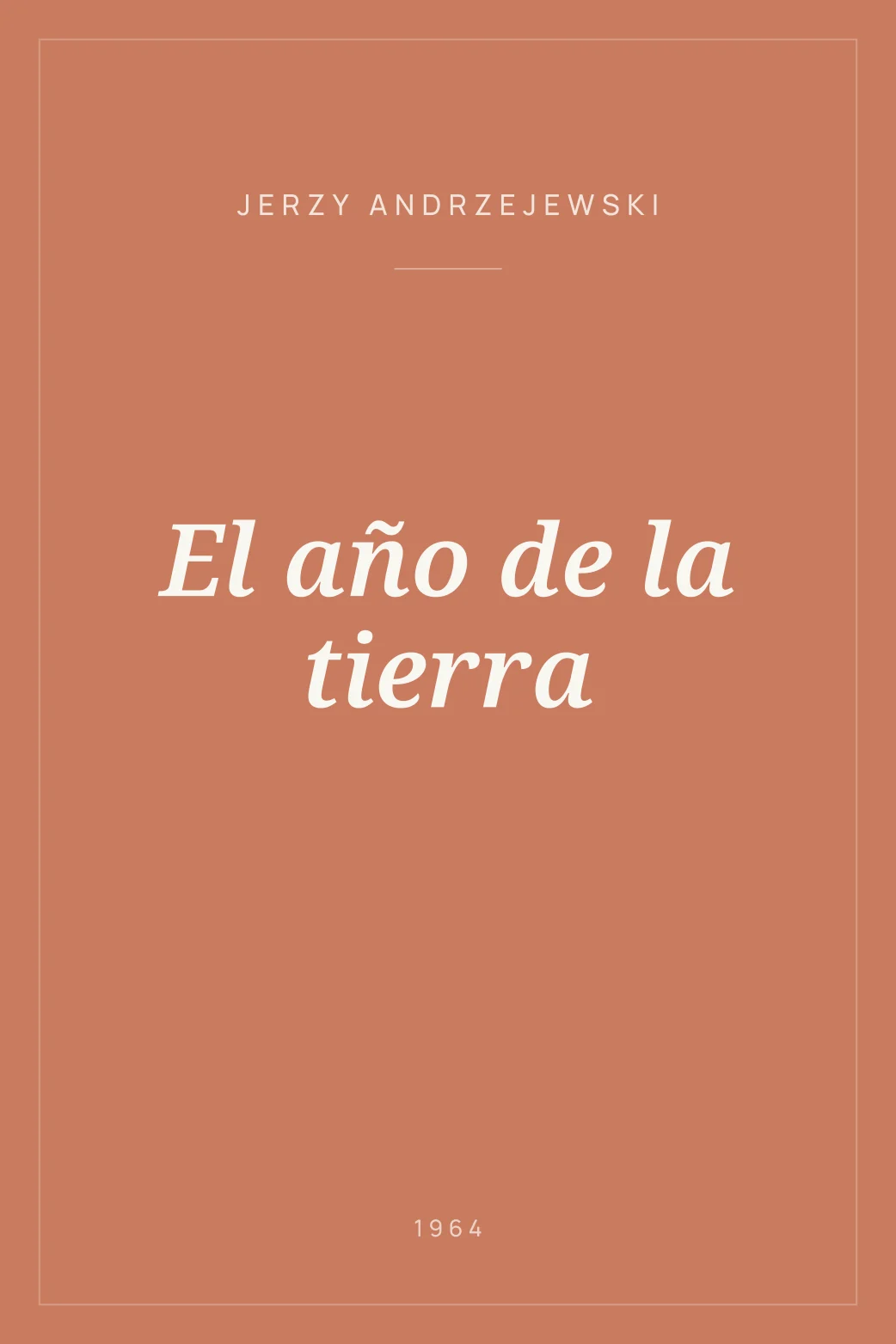 Portada de El año de la tierra