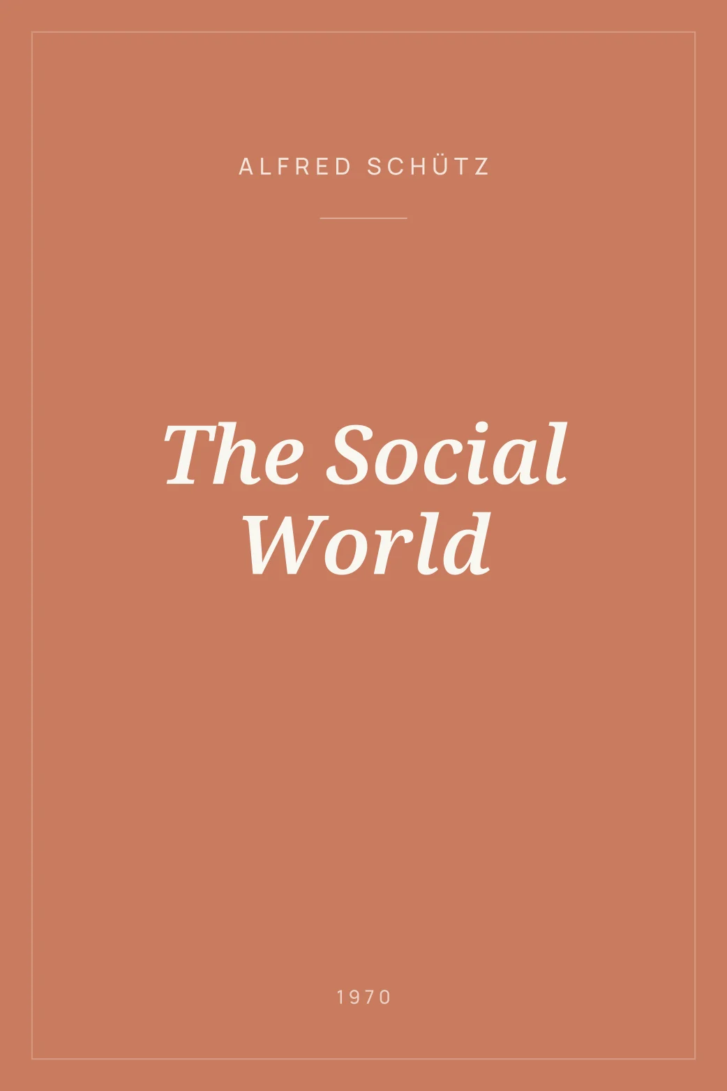 Portada de The Social World
