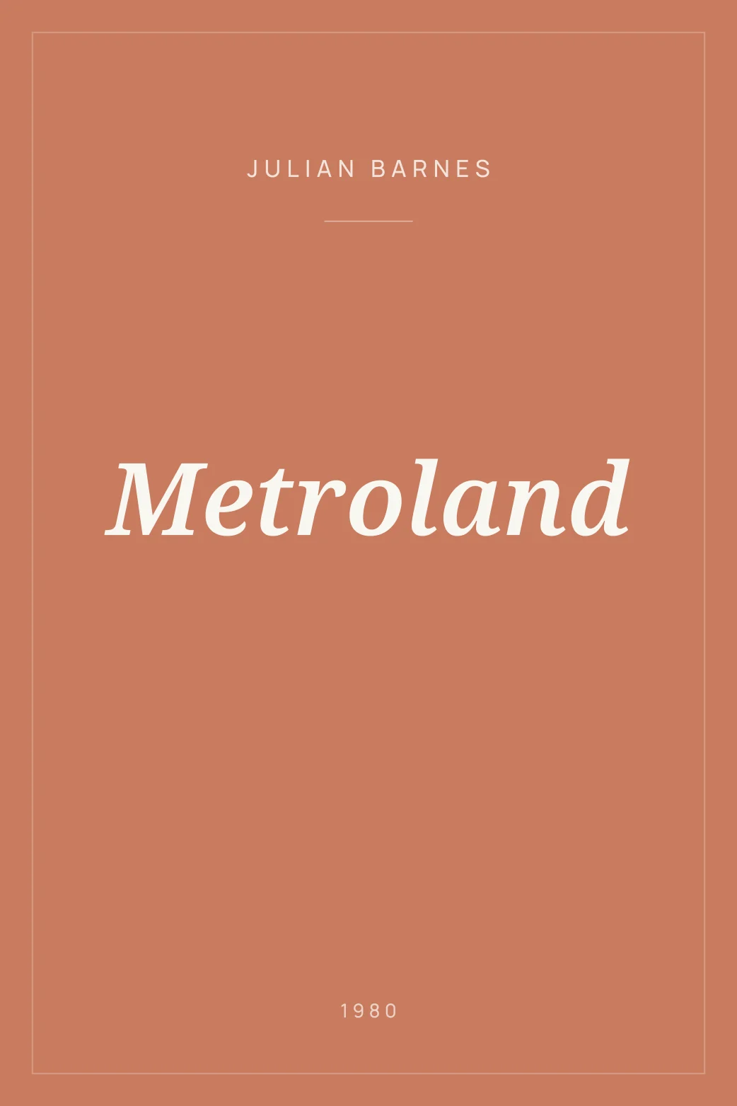 Portada de Metroland