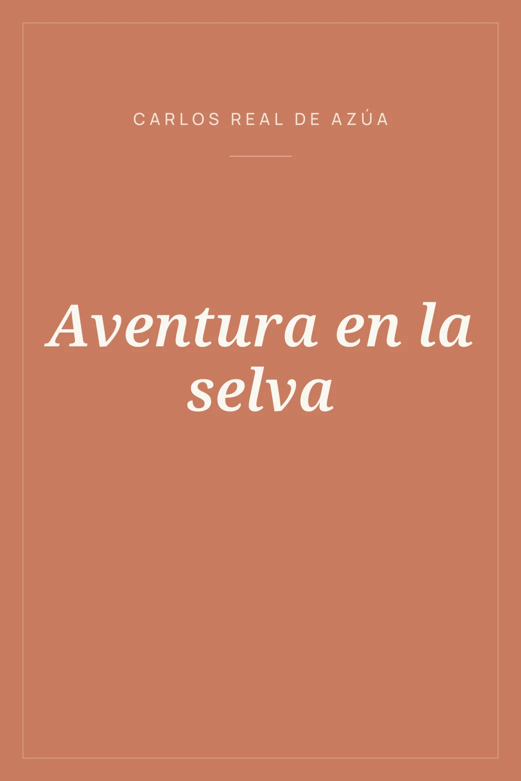Portada de Aventura en la selva