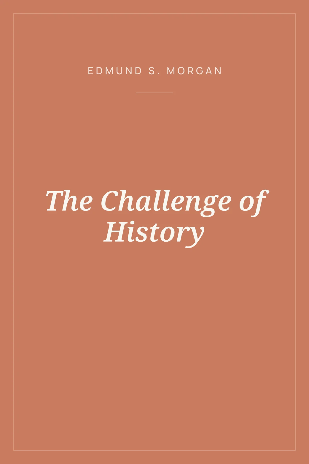 Portada de The Challenge of History