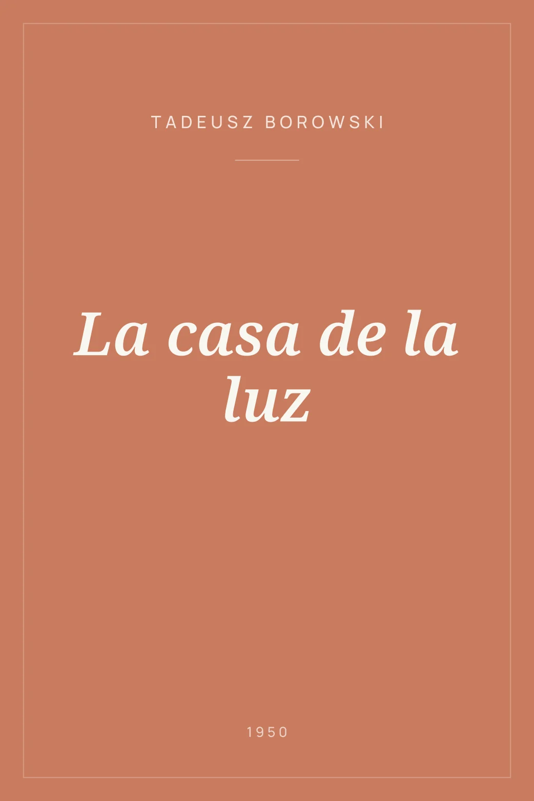 Portada de La casa de la luz