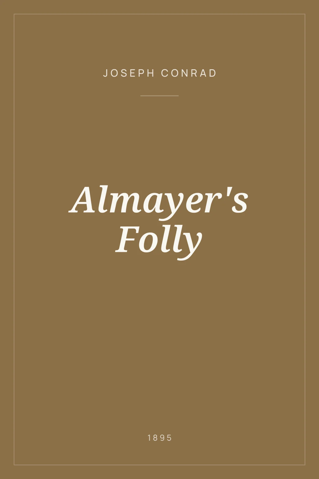 Portada de Almayer's Folly