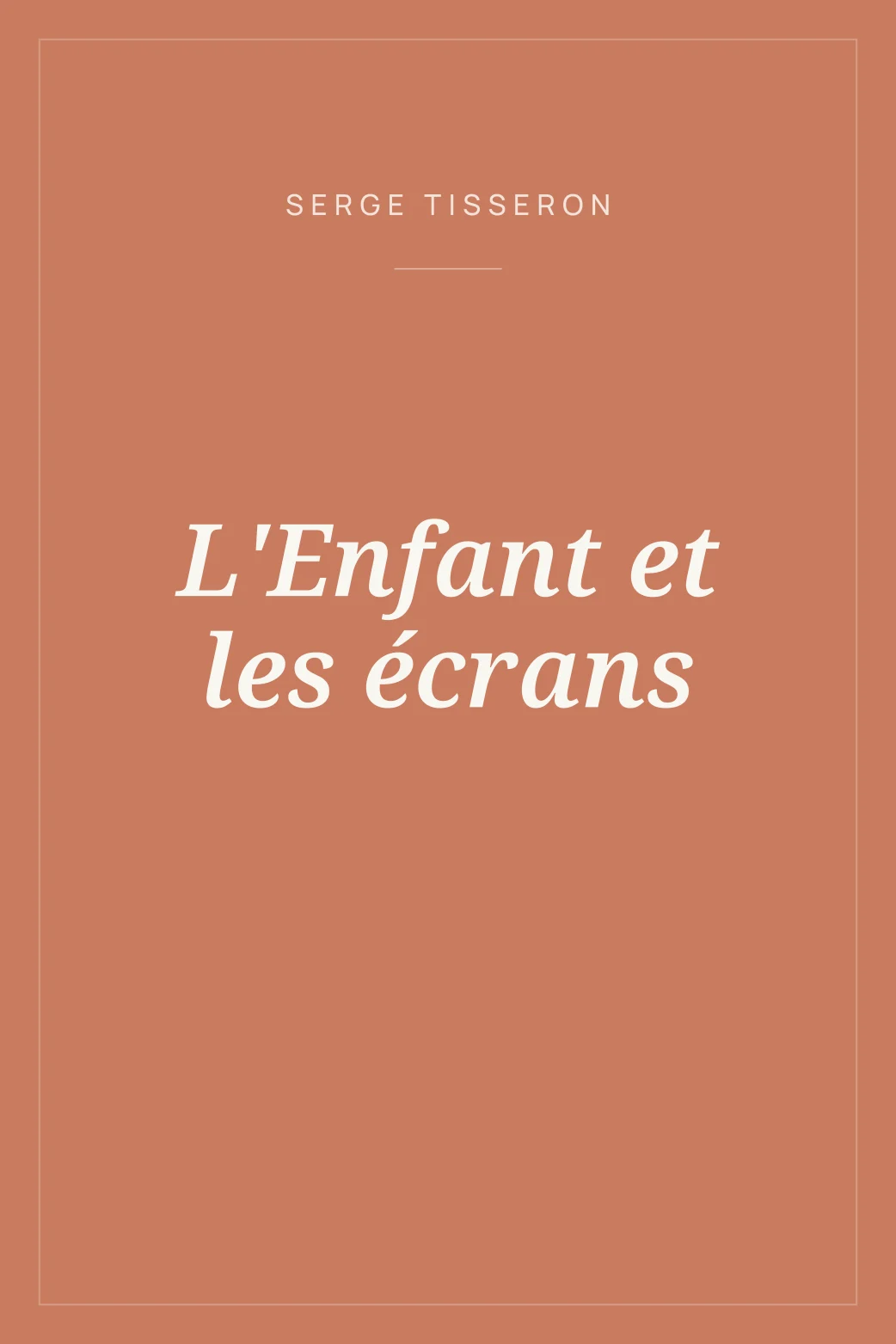 Portada de L'Enfant et les écrans