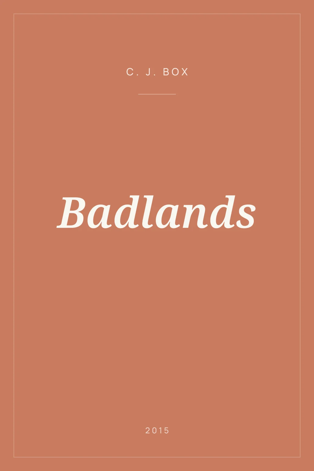 Portada de Badlands
