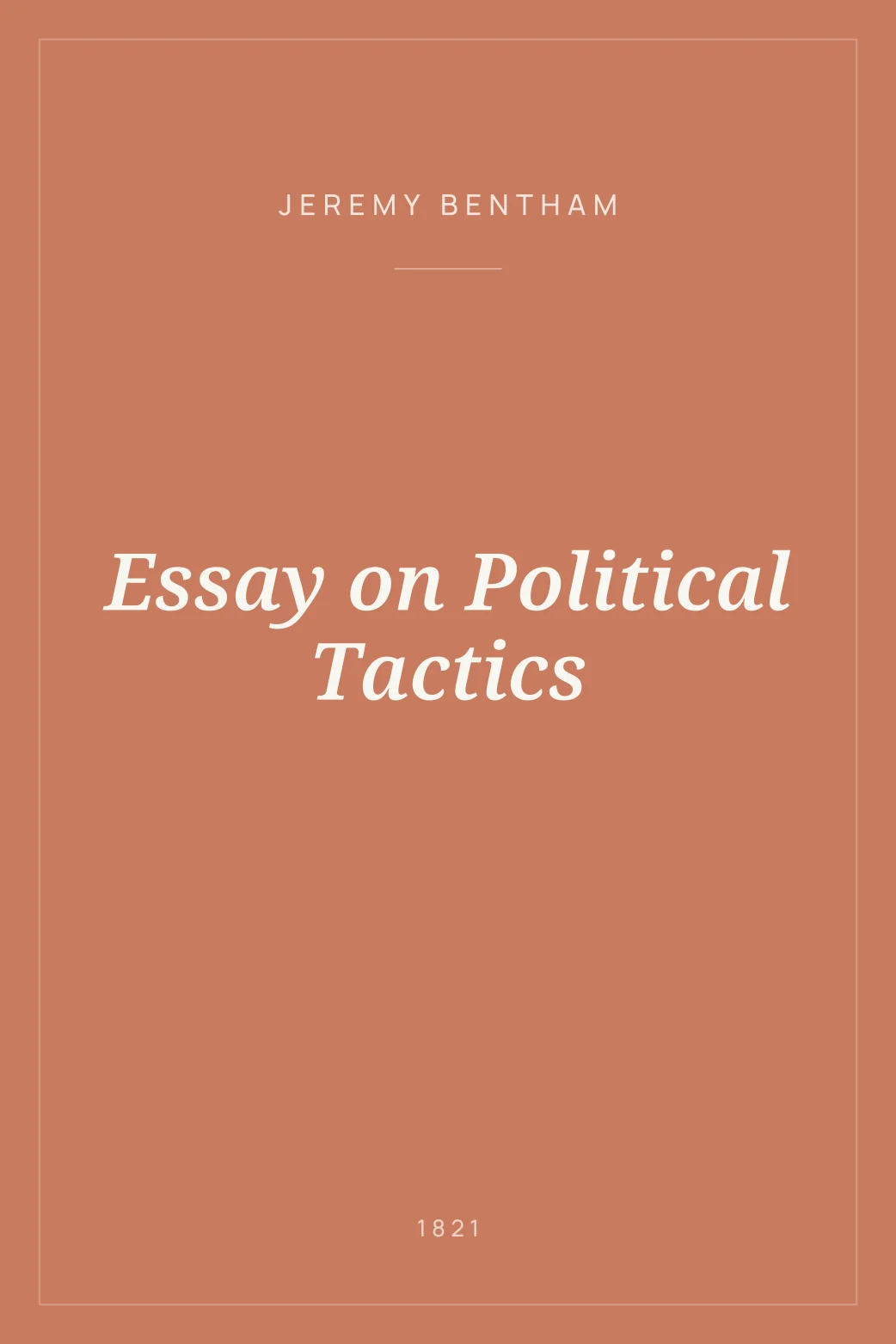 Portada de Essay on Political Tactics