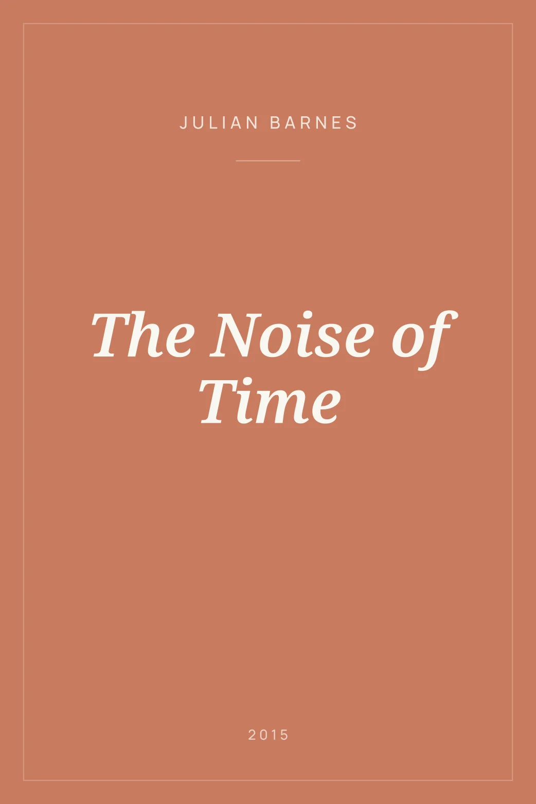 Portada de The Noise of Time