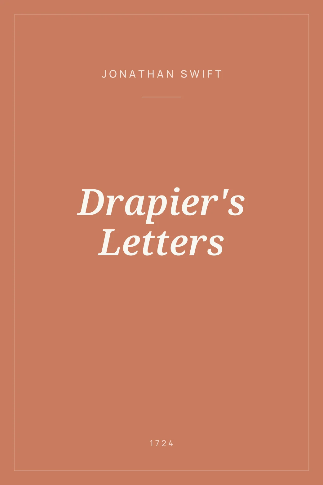 Portada de Drapier's Letters
