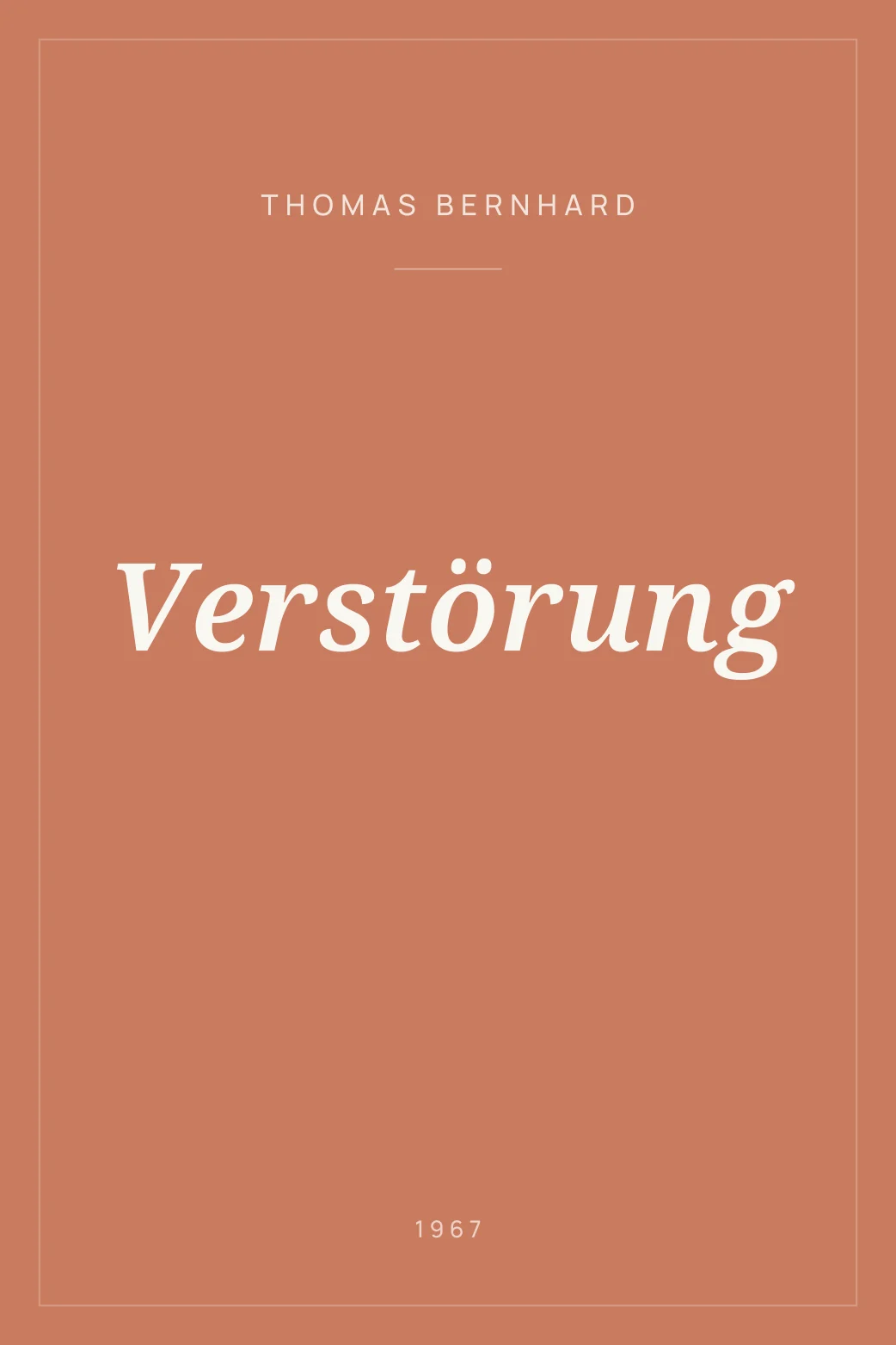 Portada de Verstörung