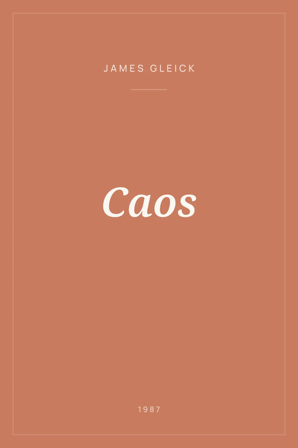 Portada de Caos