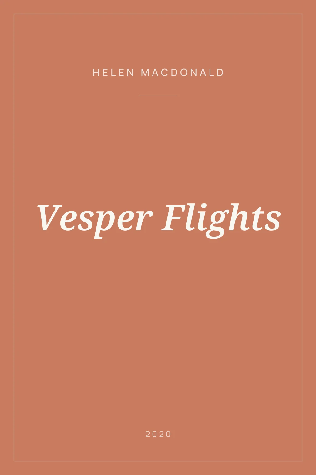 Portada de Vesper Flights