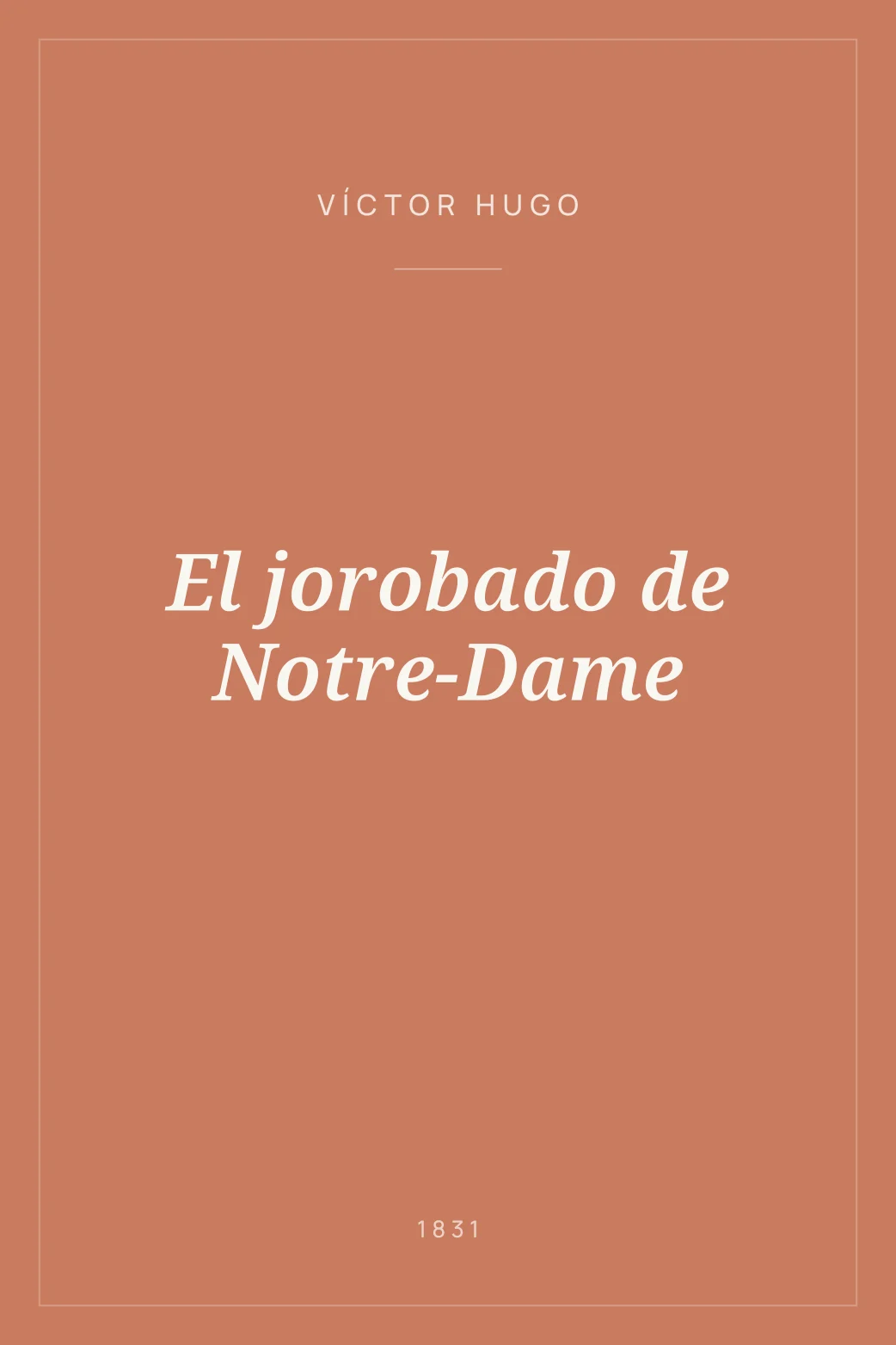 Portada de El jorobado de Notre-Dame