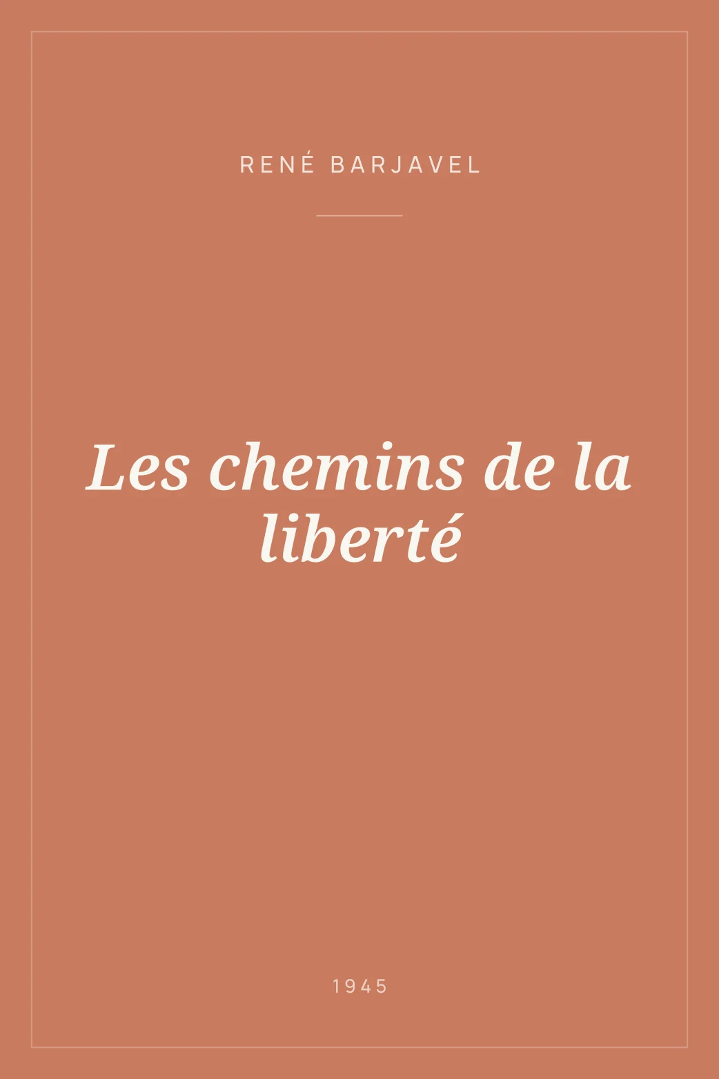 Portada de Les chemins de la liberté