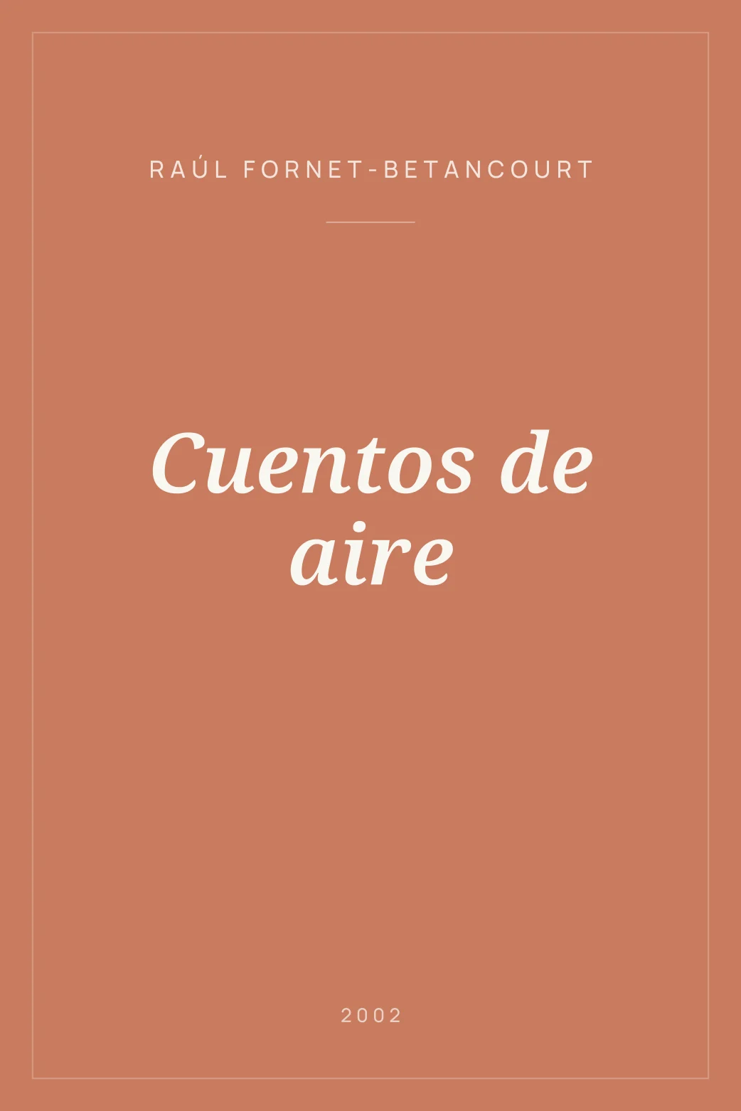 Portada de Cuentos de aire