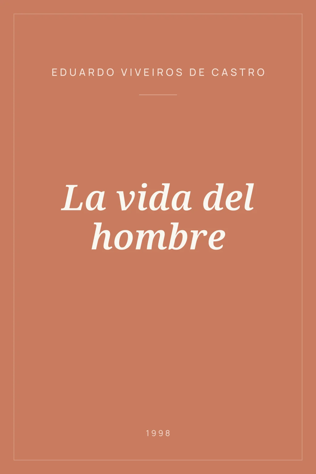 Portada de La vida del hombre