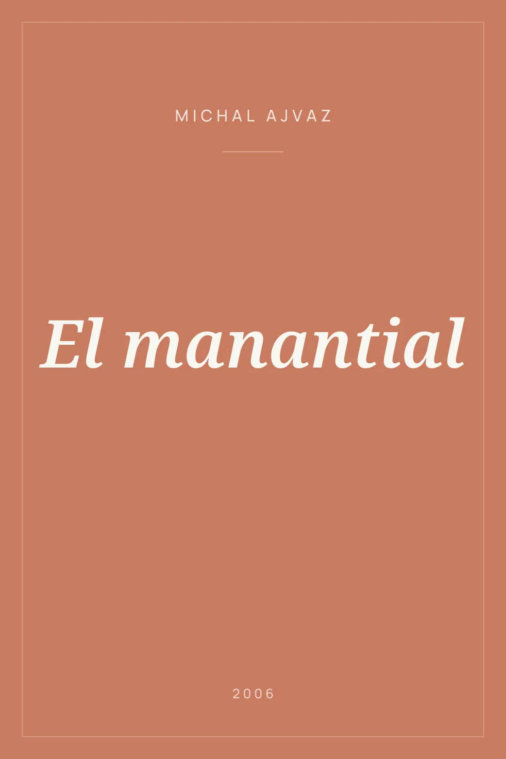 Portada de El manantial