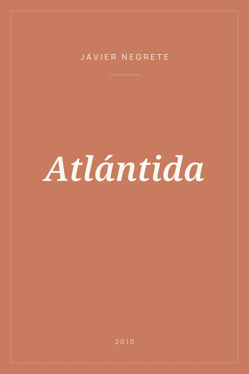 Portada de Atlántida