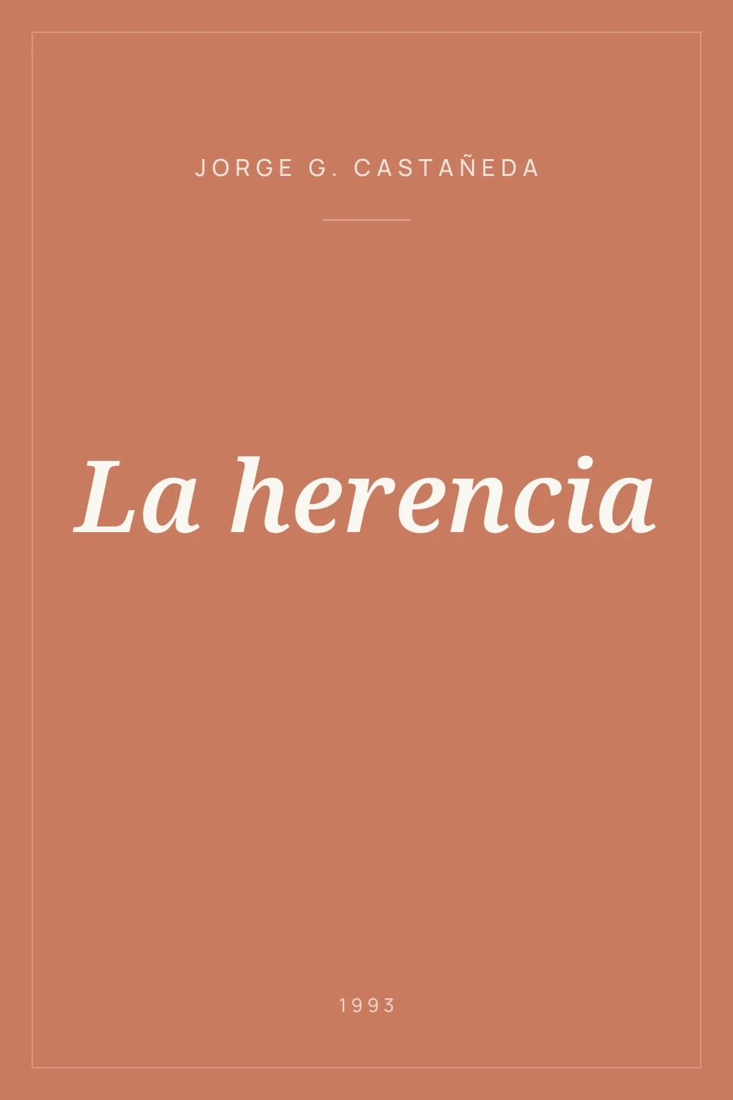 Portada de La herencia