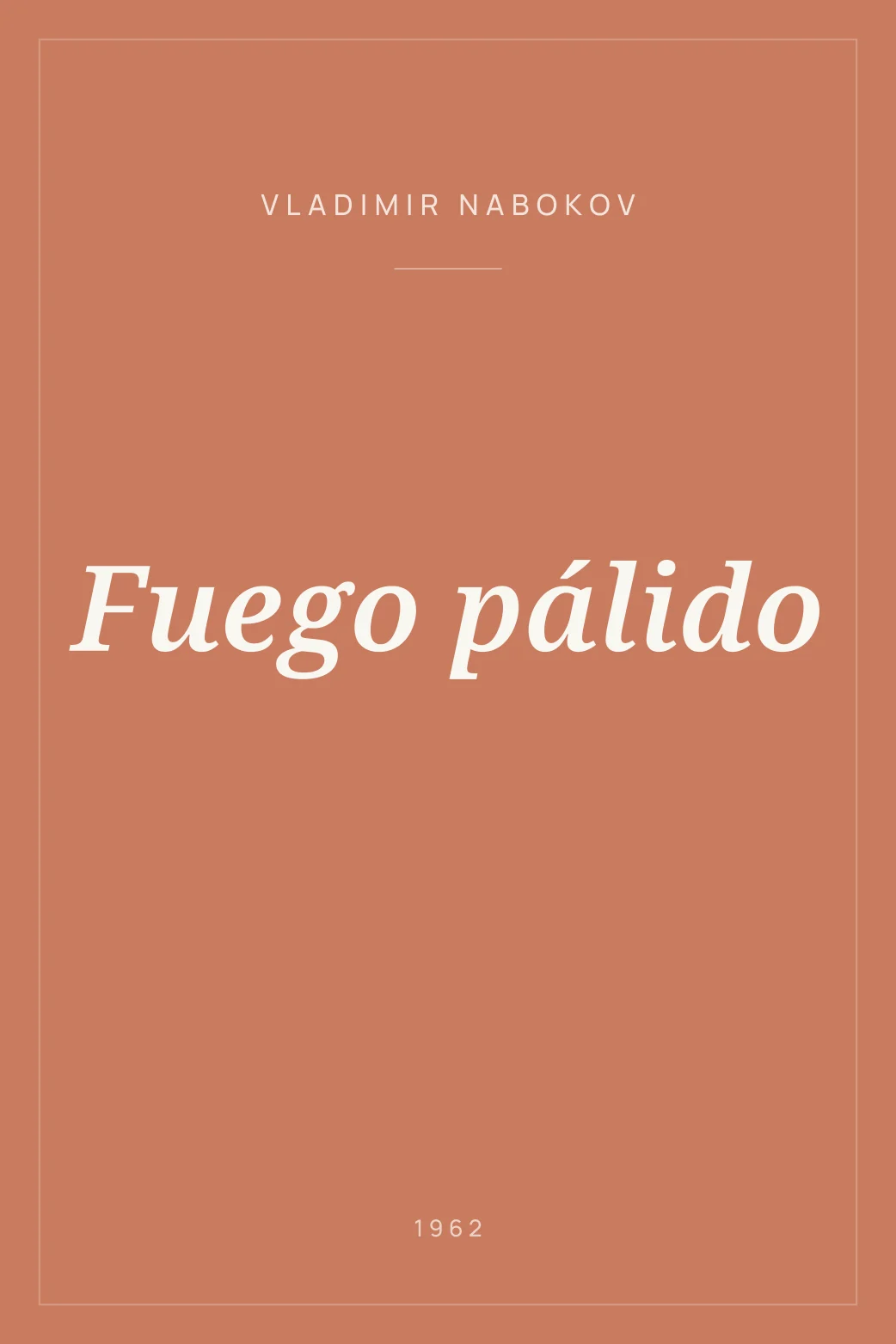 Portada de Fuego pálido