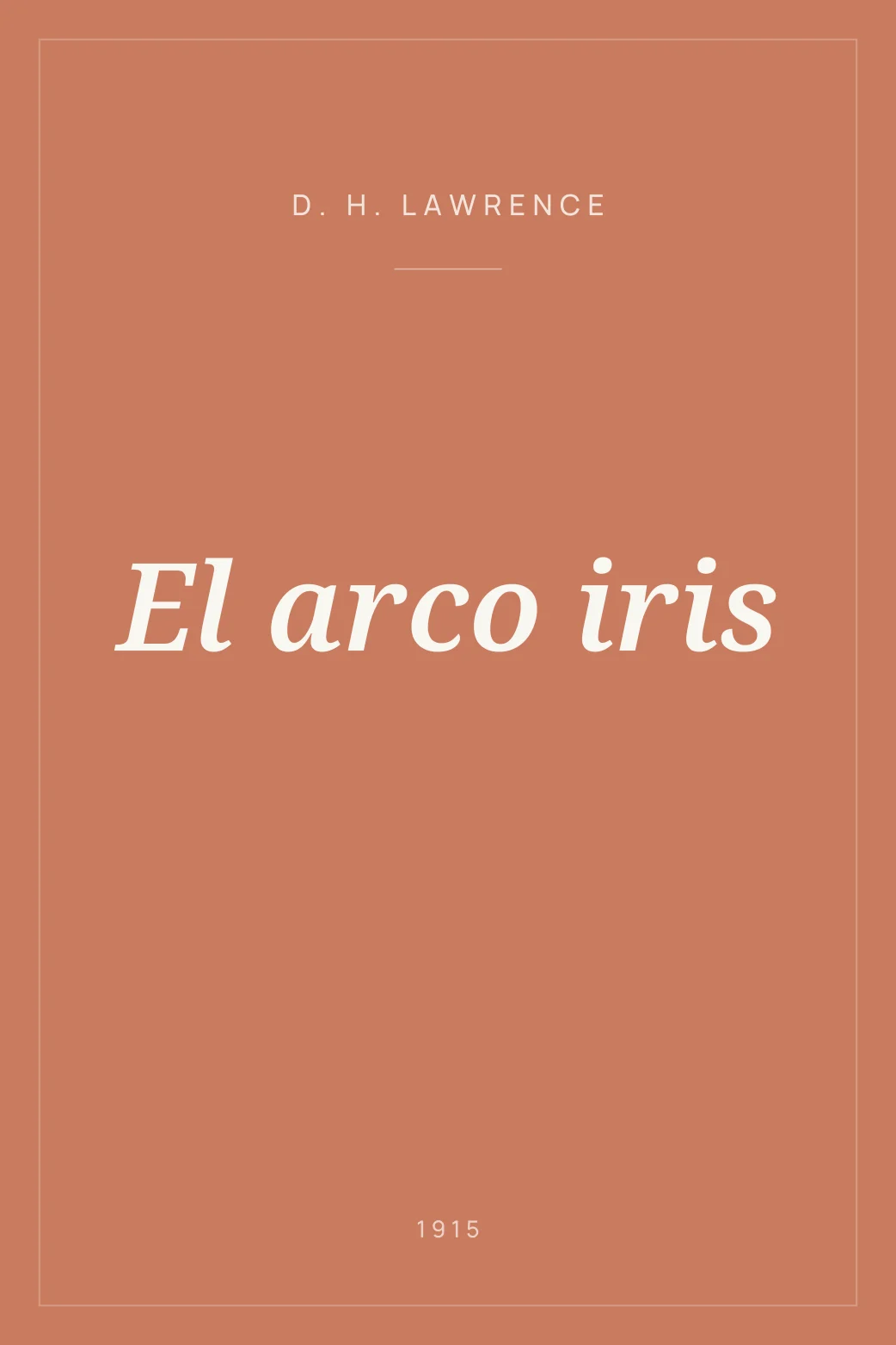 Portada de El arco iris