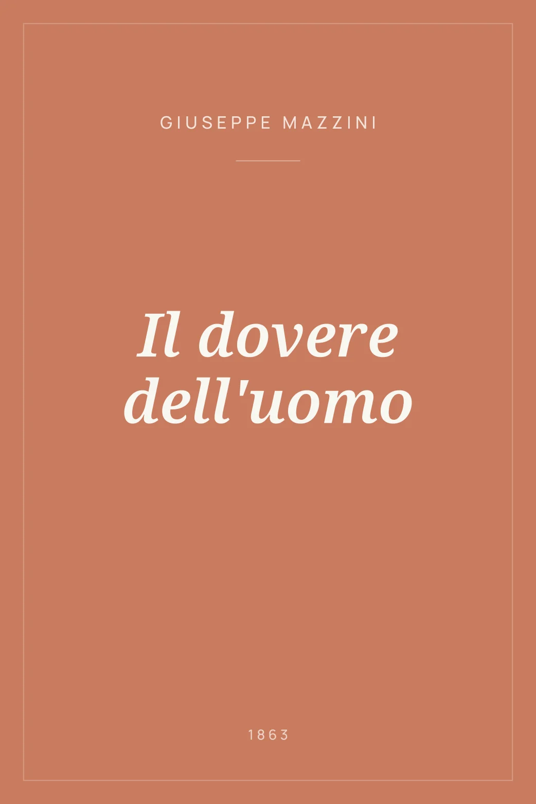Portada de Il dovere dell'uomo