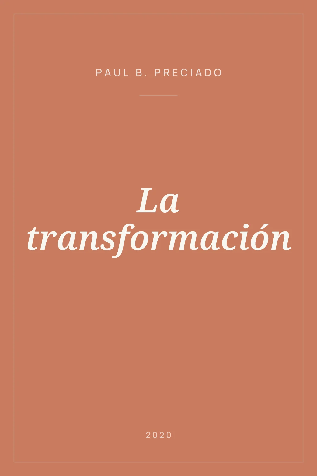 Portada de La transformación