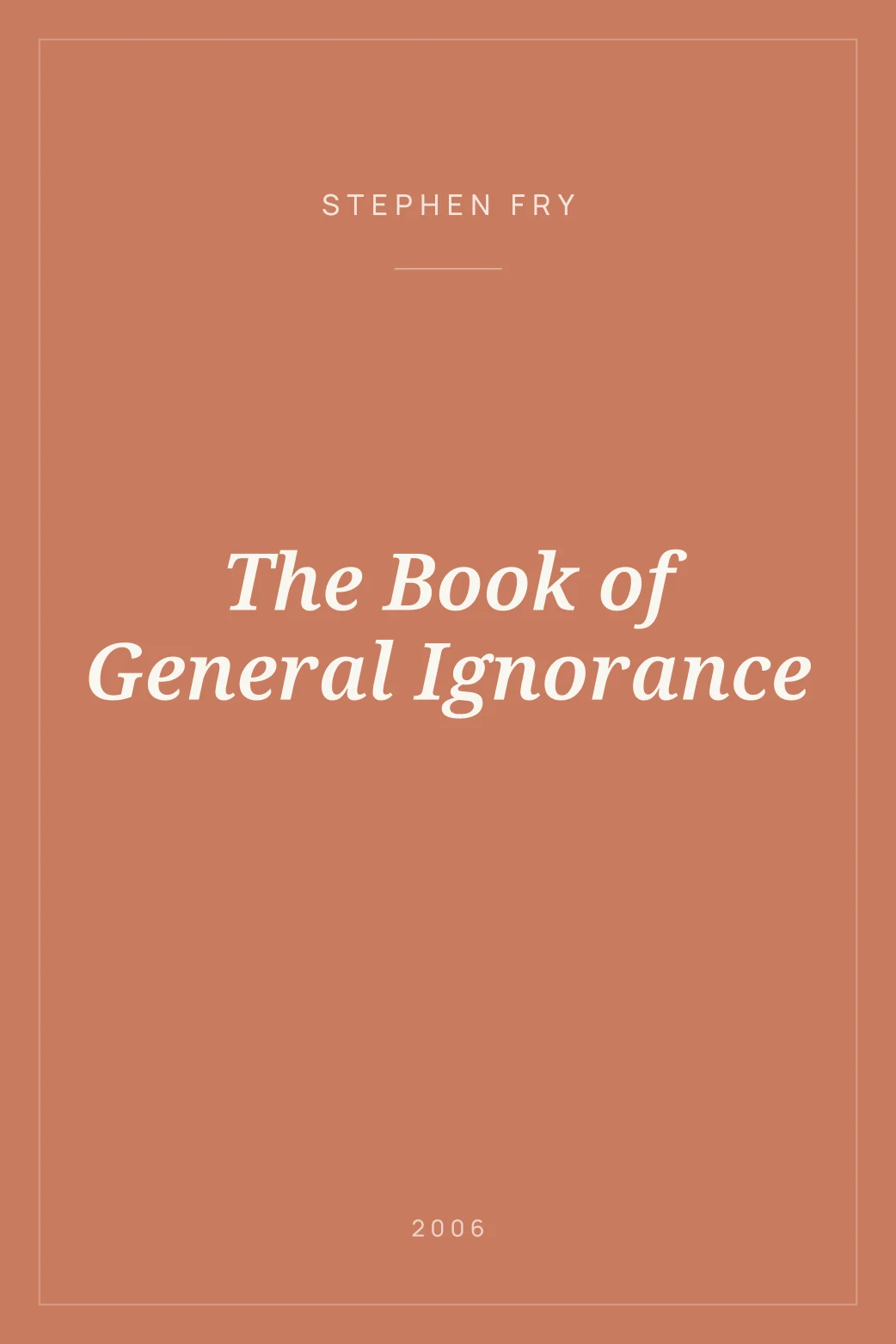 Portada de The Book of General Ignorance