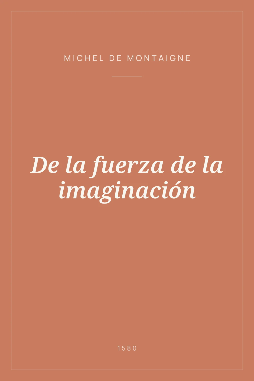 Portada de De la fuerza de la imaginación