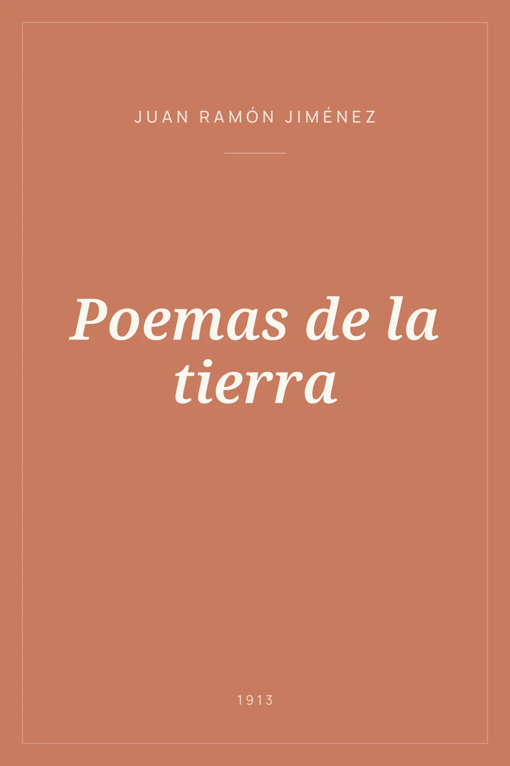 Portada de Poemas de la tierra